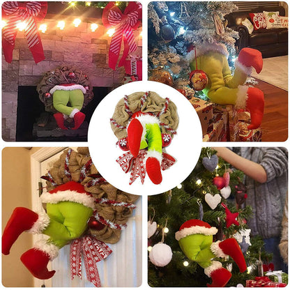 Christmas Elf Leg Burlap Garland
