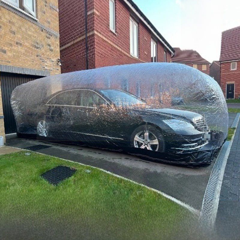 Portable vehicle cover tent