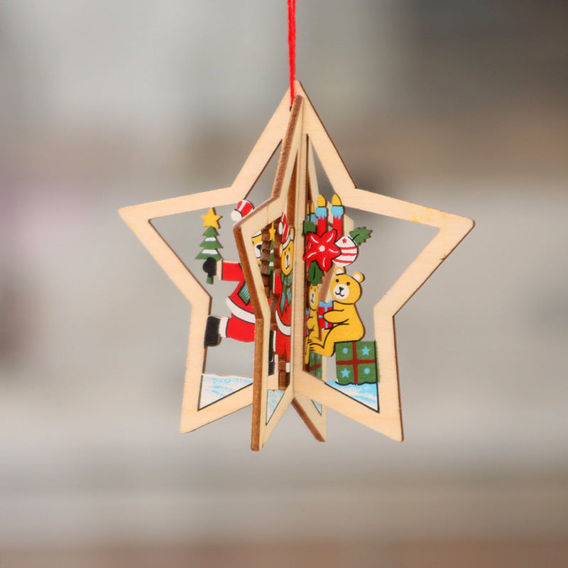 Christmas wooden decorations
