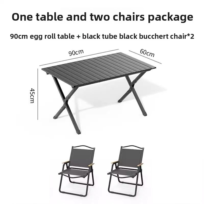 Portable Outdoor Folding Picnic Table with Wood Grain Surface