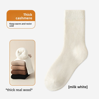 Fleece-Lined Wool Socks for Winter Warmth