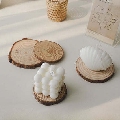 Wooden tray for scented candles