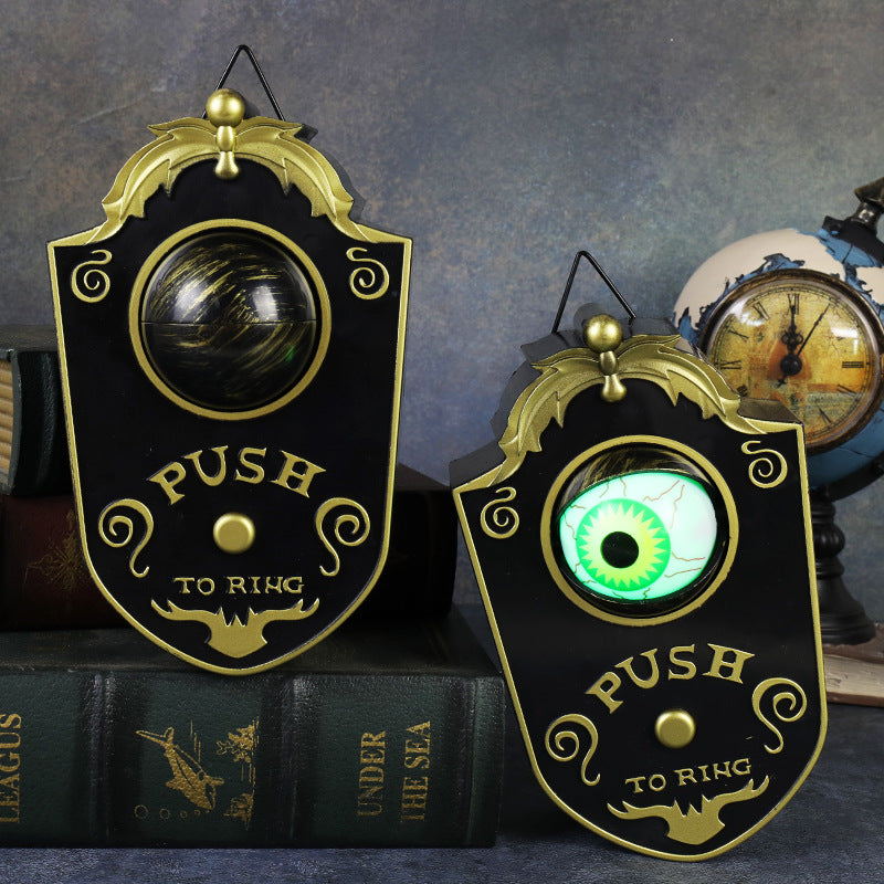 Halloween one-eyed doorbell decoration electric sound luminous eyeball doorbell