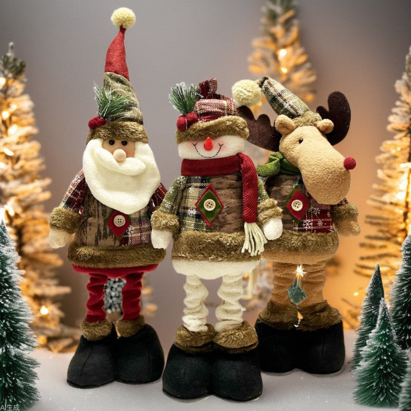 Retractable Christmas Decoration Doll
