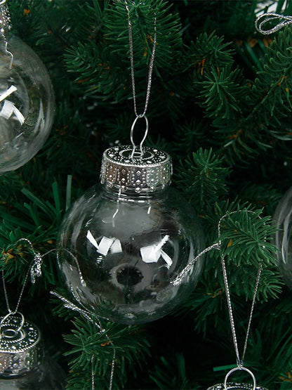 Transparent hollow Christmas ball pendant