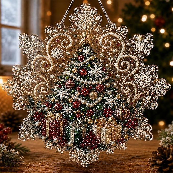 Christmas Diamond Painting Door Hanger