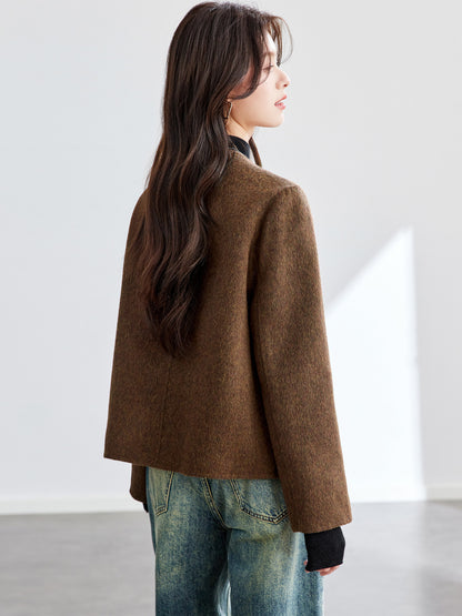 Double-sided tweed jacket