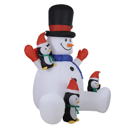 Inflatable Snowman Penguin Christmas Decoration