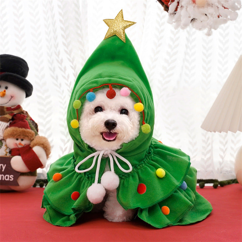 Christmas pet cape