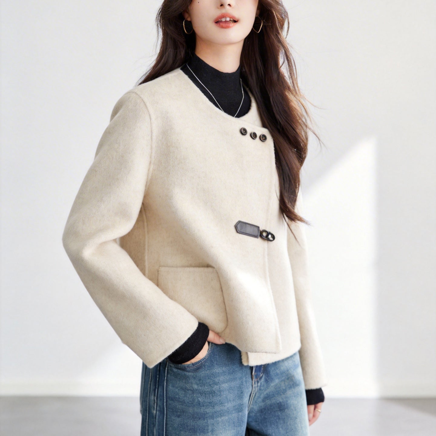 Double-sided tweed jacket