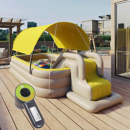 Childrens Inflatable Swimming Pool with Sunshade