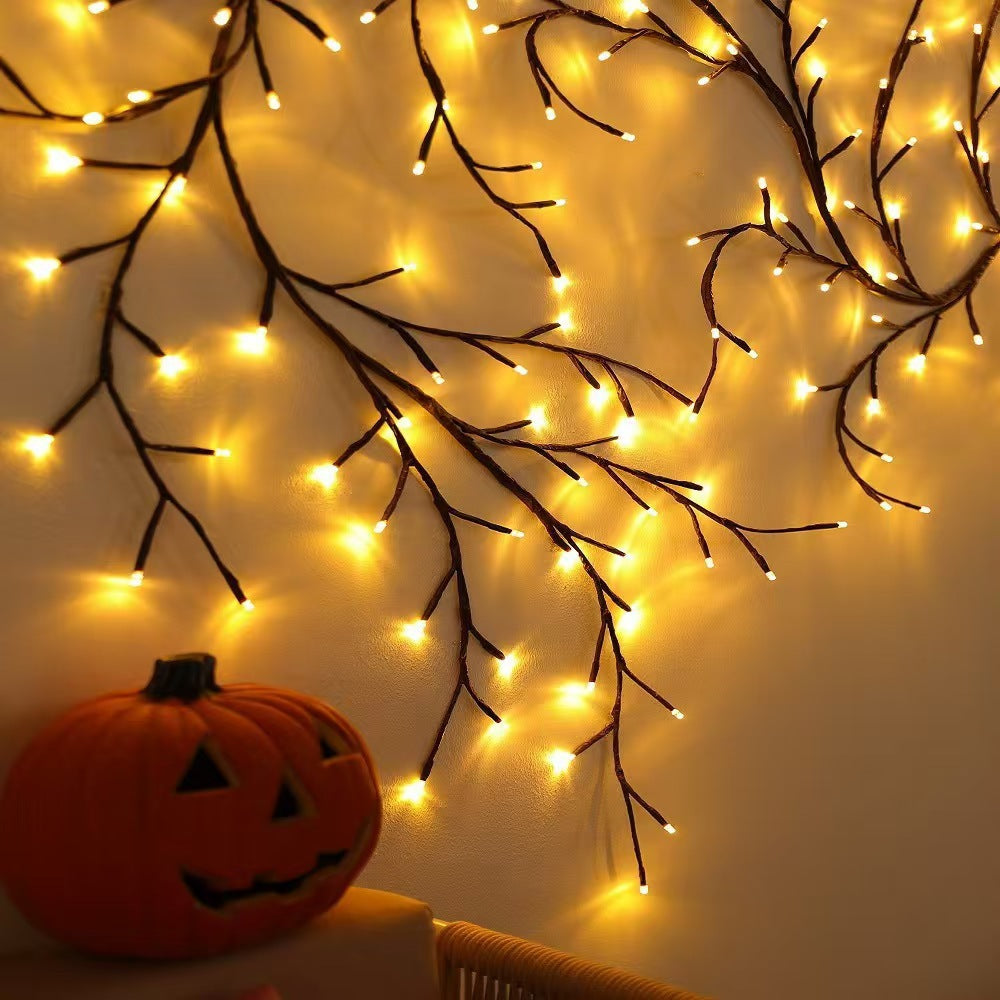 Simulation rattan lamp wall decoration