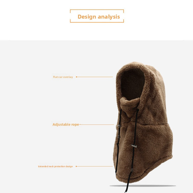 Winter Windproof Cycling Hat with Neck Scarf