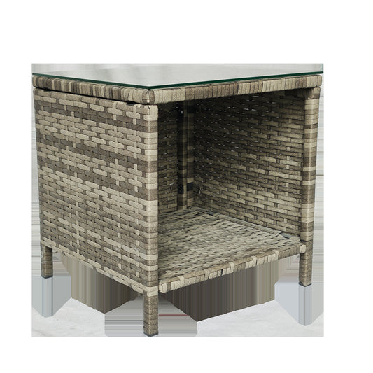PE Rattan 3-Piece Outdoor Patio Furniture Set