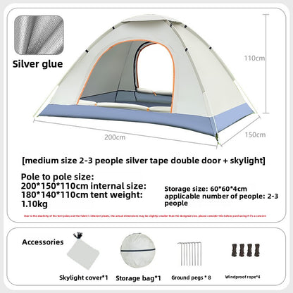 Automatic Quick Open Lightweight Camping Tent
