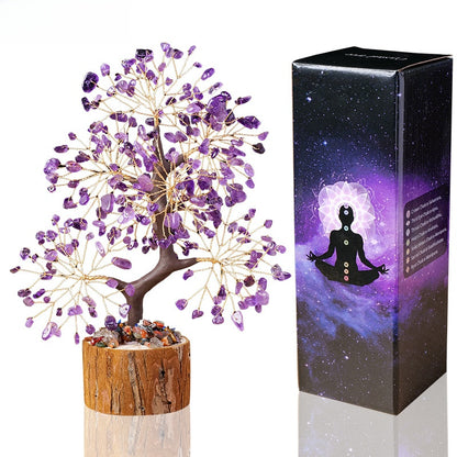Natural Crystal Tree Decoration for Home and Gifts