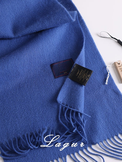Merino Wool Scarf Winter Warm Unisex