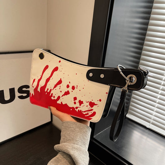 Women's Halloween-Themed PU Clutch Bag