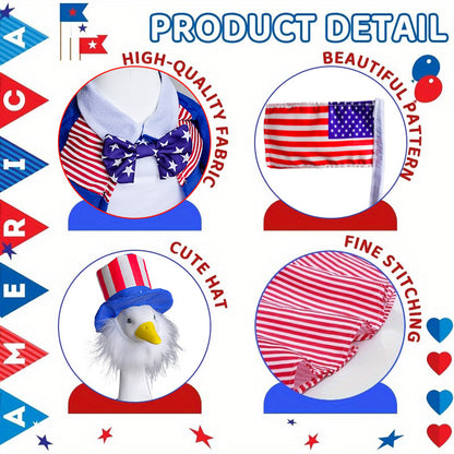 Patriotic Porch Goose Decoration