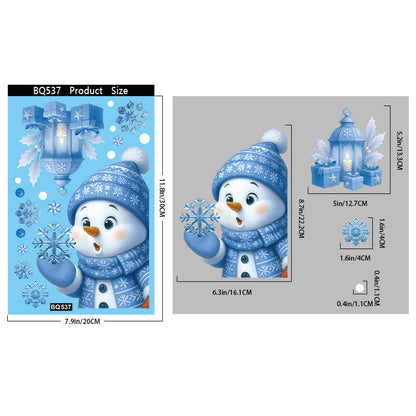 Christmas glass stickers