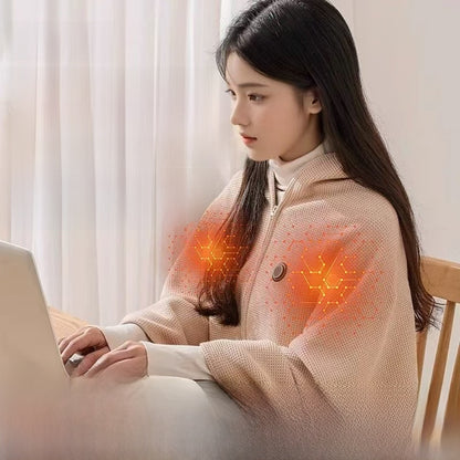 Electric Heated Shawl with Temperature Control