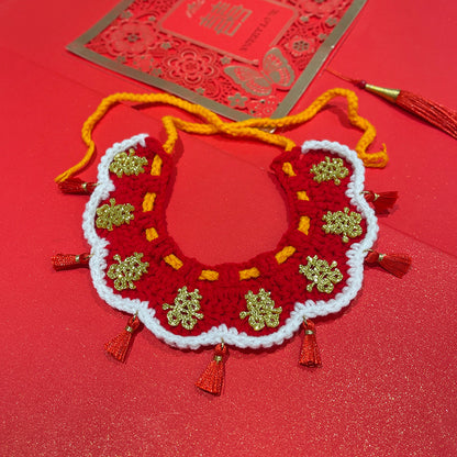 Christmas Pet Knitted Scarf