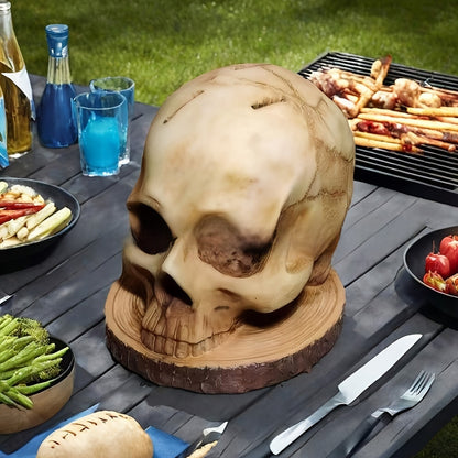 Halloween skull figurine