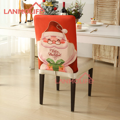 Christmas chair back cover