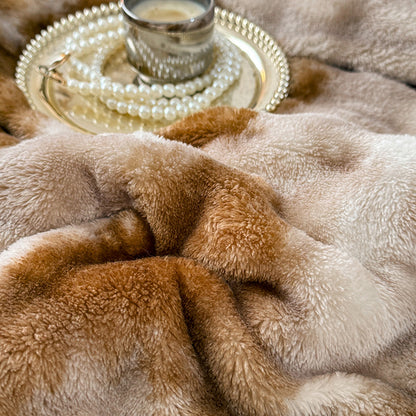 Reversible Ink Painting Plush Throw Blanket