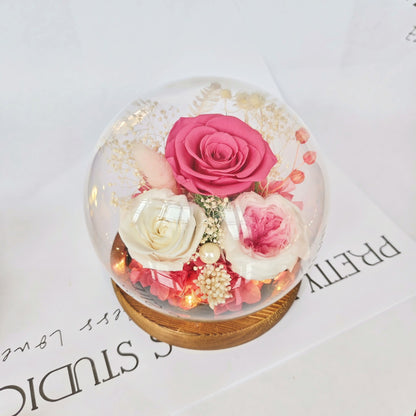 Eternal Flower Glass Dome Rose Gift