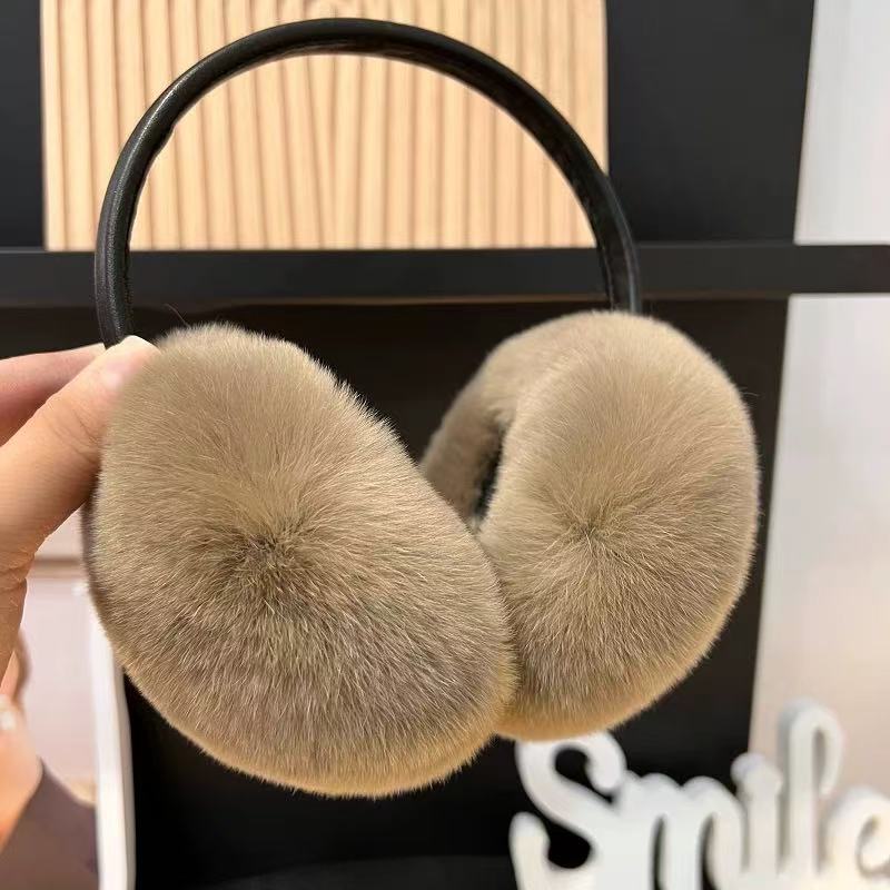 rabbit fur earmuffs