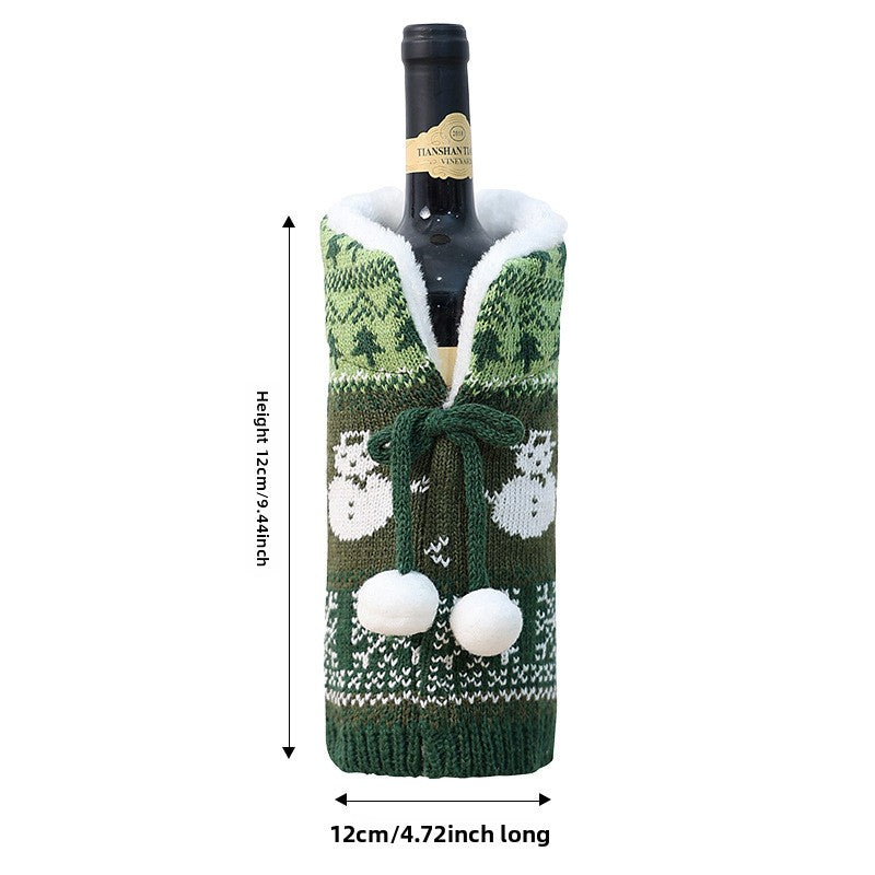 Christmas Wine Bottle Decoration Covers
