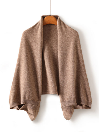 Pure Wool Knitted Scarf and Shawl