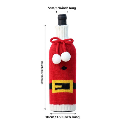 Christmas Wine Bottle Decoration Covers