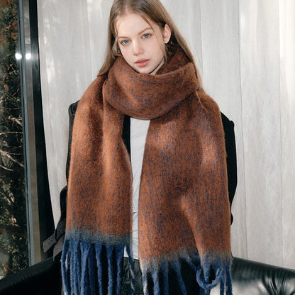 Women's Winter Mohair Blend Scarf