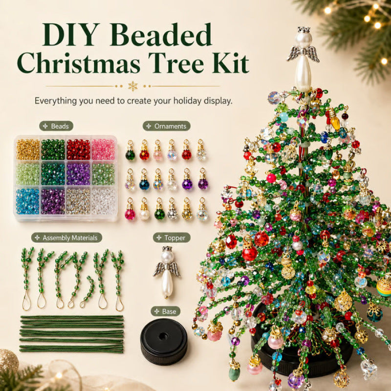 DIY Beaded Christmas Tree Craft Kit