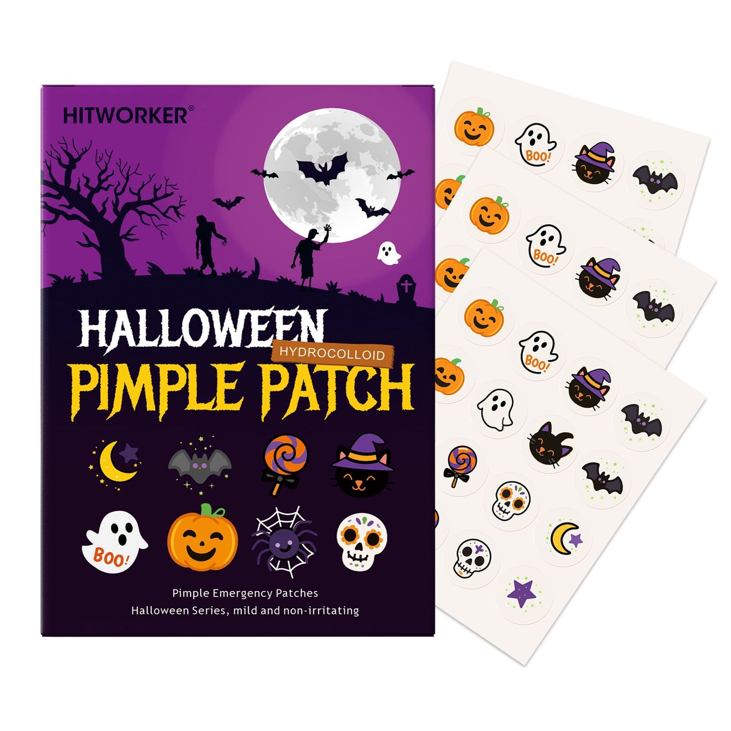 Halloween Pimple Stickers for Makeup Decoration