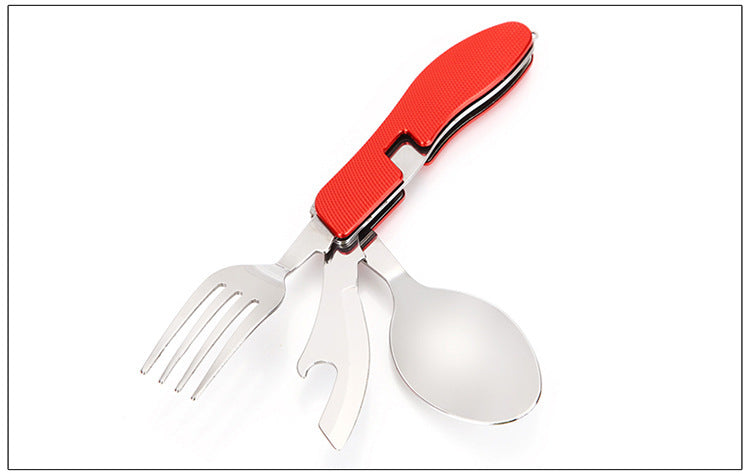 Camping Utensil Kit – Portable Travel Set with Knife, Fork & Spoon