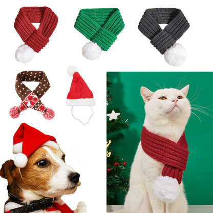 Christmas pet scarf