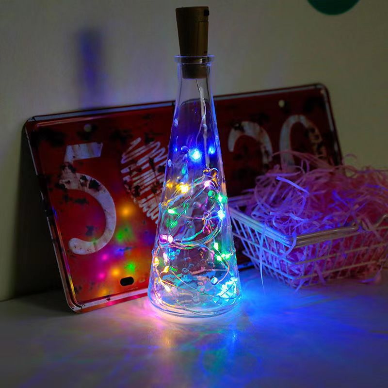 LED Wine Bottle Stopper Copper Wire Light String Decoration