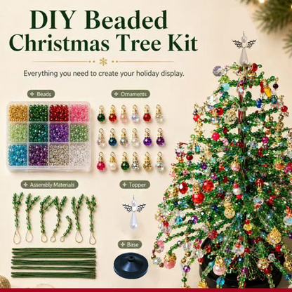 DIY Beaded Christmas Tree Kit with Lights