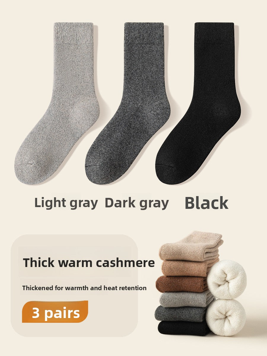 Fleece-Lined Wool Socks for Winter Warmth