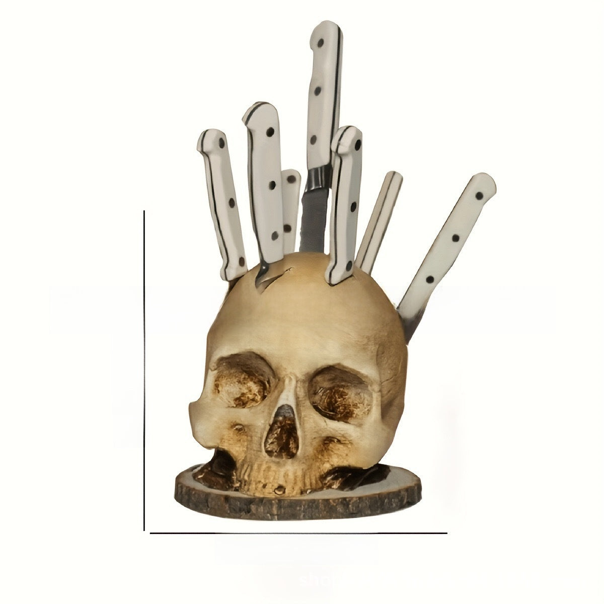 Halloween skull figurine