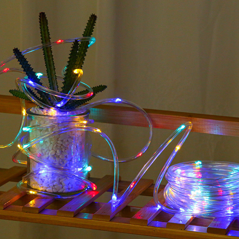 Solar Powered Outdoor LED String Lights with Remote Control