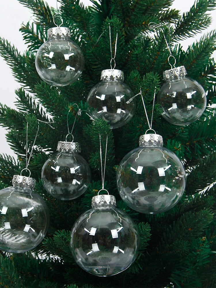 Transparent hollow Christmas ball pendant