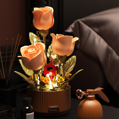 Electric Rose Building Blocks Gift Flower