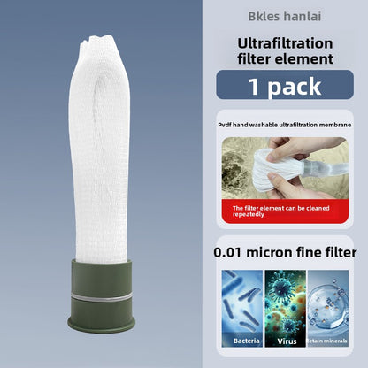 Portable Outdoor Water Purifier with Direct Drinking Filter