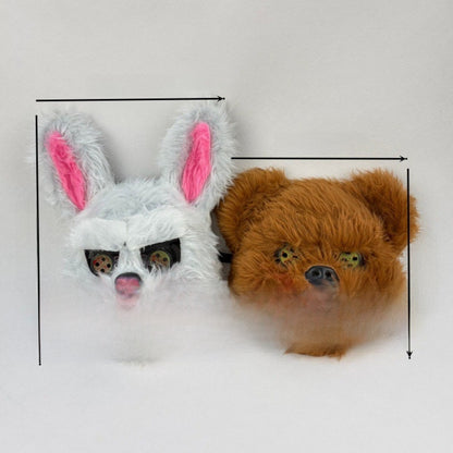 Glowing Animal Plush Headgear for Halloween