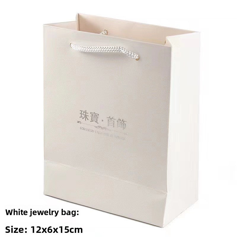 Elegant Gray Bow Jewelry Gift Box