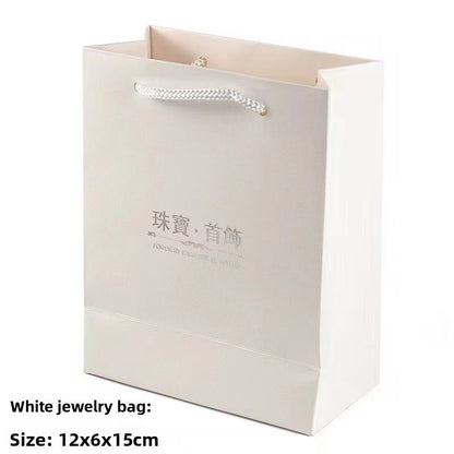 Elegant Gray Bow Jewelry Gift Box